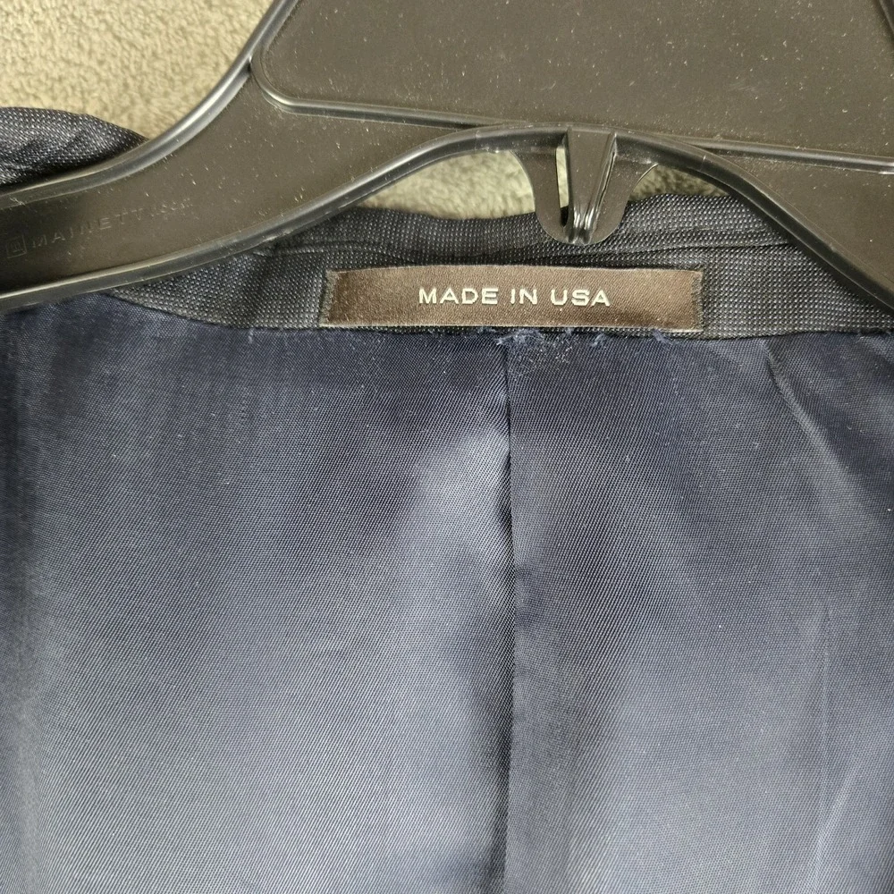 Vintage Joseph Abboud Loro Piana Blazer 48R Men Navy Blue Super 130s Wool Modern